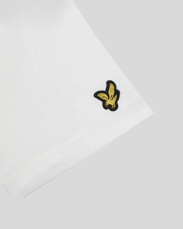 Lyle & Scott Kinder Polos & T-shirts<Kinder T-Shirt mit mehrfarbiger Stickerei White