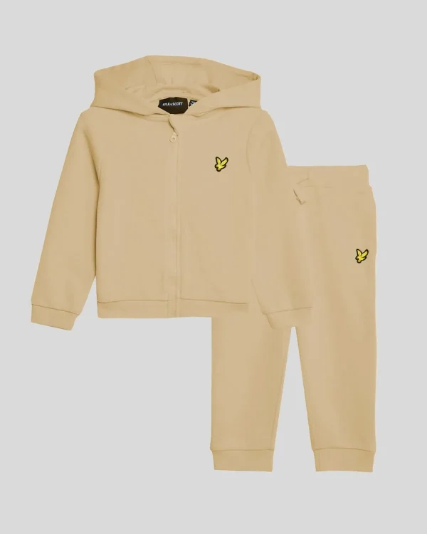 Lyle & Scott Babys & Kleinkinder<Kleinkind Kapuzenpullover & Jogger Set mit Reißverschluss SandStorm