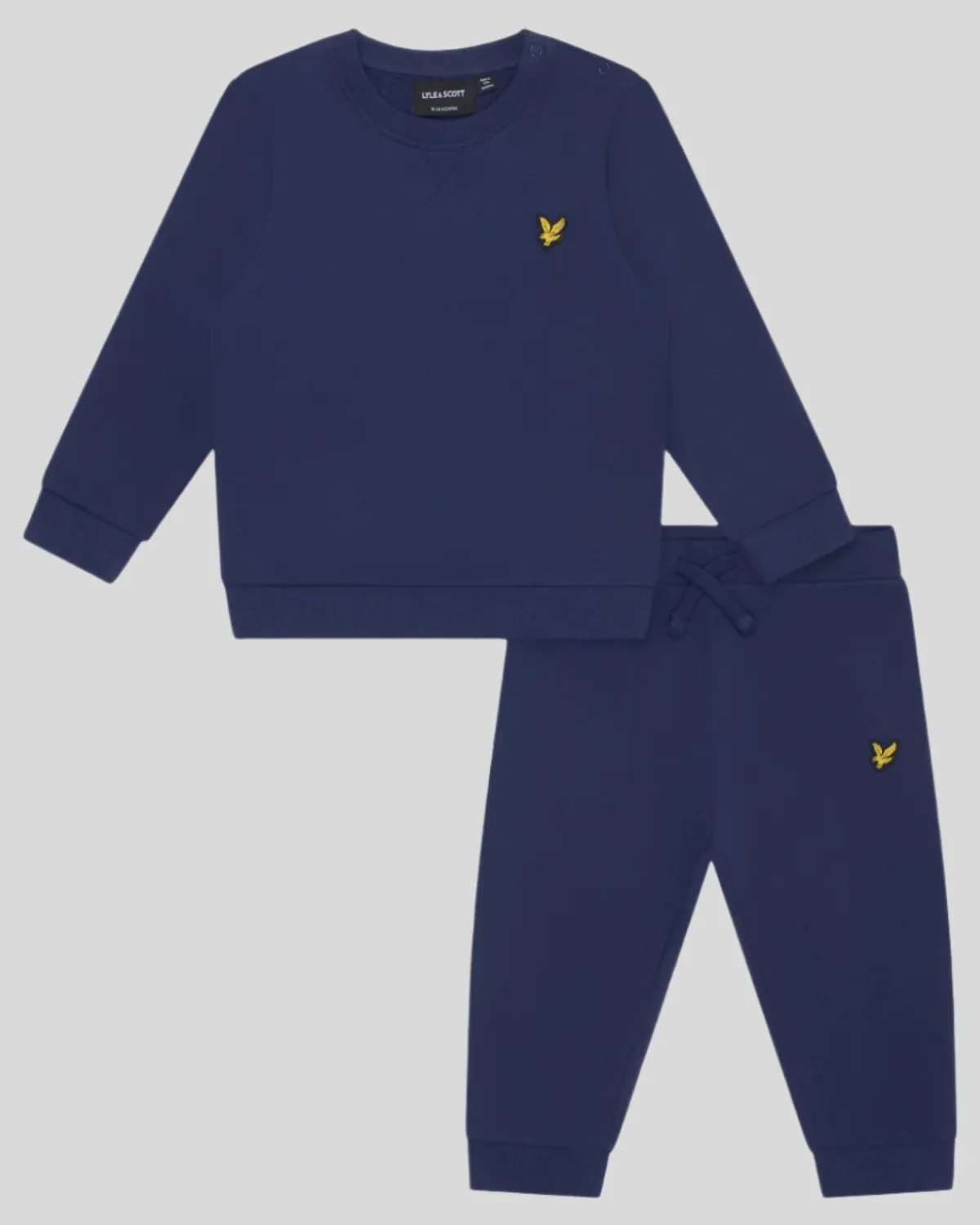 kleinkind_sweatshirt_mit_rundhalsausschnitt__jogger_set_0.webp Lyle & Scott Babys & Kleinkinder<Kleinkind Sweatshirt mit Rundhalsausschnitt & Jogger Set Navy
