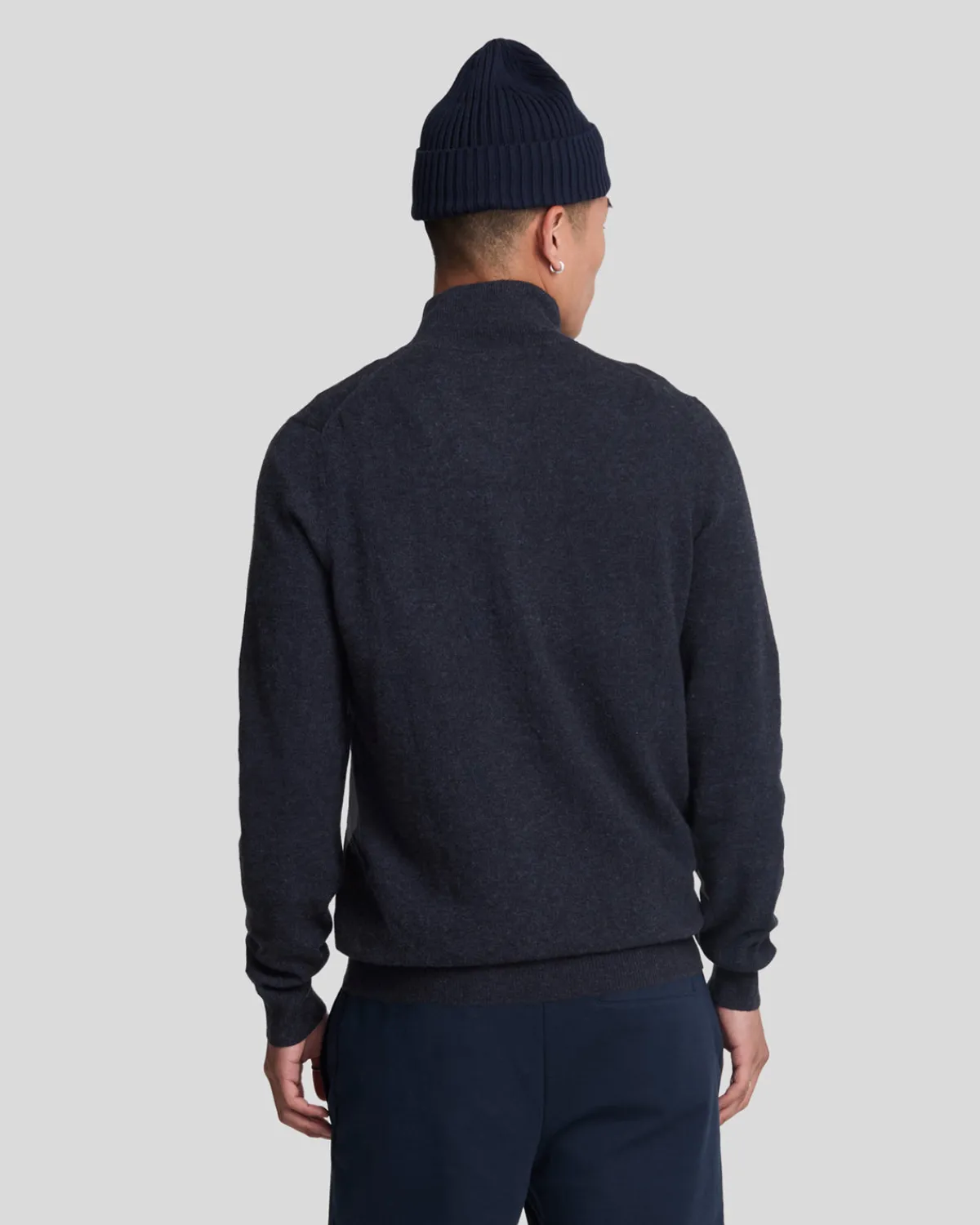 lambswool_blend_zip_through_cardigan_2-3.webp Lyle & Scott Pullover & Strickwaren<Lambswool Blend Zip Through Cardigan DarkNavyMarl