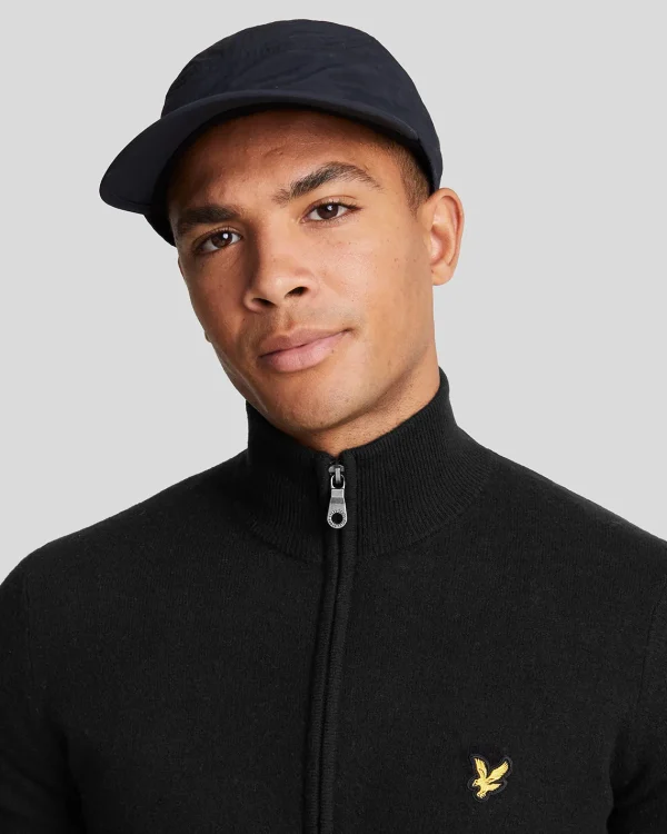 Lyle & Scott Vermächtnis | Pullover & Strickwaren<Lambswool Blend Zip Through Cardigan JetBlackMarl