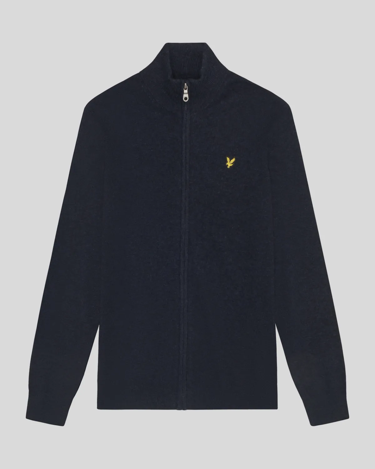 lambswool_blend_zip_through_cardigan_4-3.webp Lyle & Scott Pullover & Strickwaren<Lambswool Blend Zip Through Cardigan DarkNavyMarl