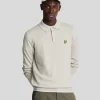 Lyle & Scott Polohemden<Langärmeliges gestricktes Poloshirt aus Baumwolle und Merino Cove