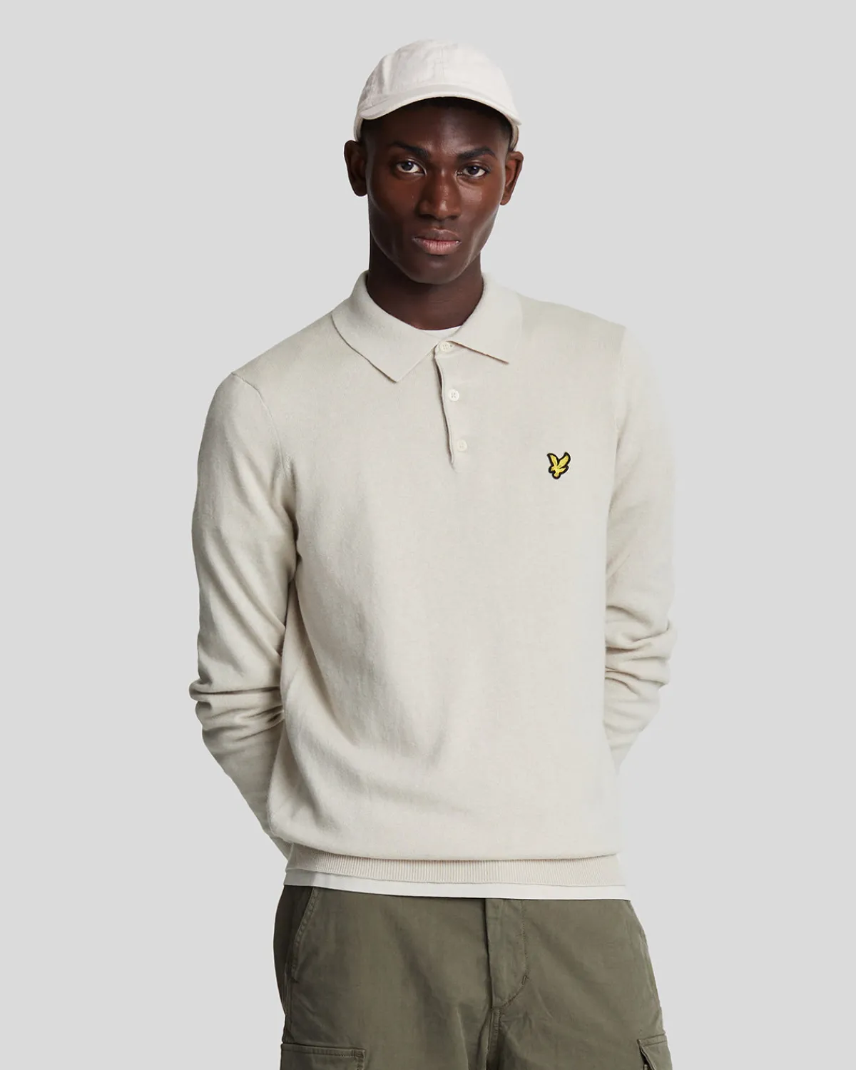 langrmeliges_gestricktes_poloshirt_aus_baumwolle_und_merino_0-3.webp Lyle & Scott Polohemden<Langärmeliges gestricktes Poloshirt aus Baumwolle und Merino Cove