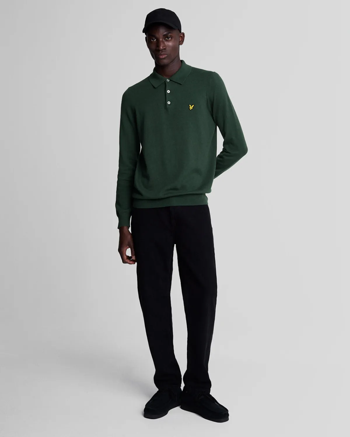 langrmeliges_gestricktes_poloshirt_aus_baumwolle_und_merino_1-2.webp Lyle & Scott Polohemden<Langärmeliges gestricktes Poloshirt aus Baumwolle und Merino ArgyleTeal