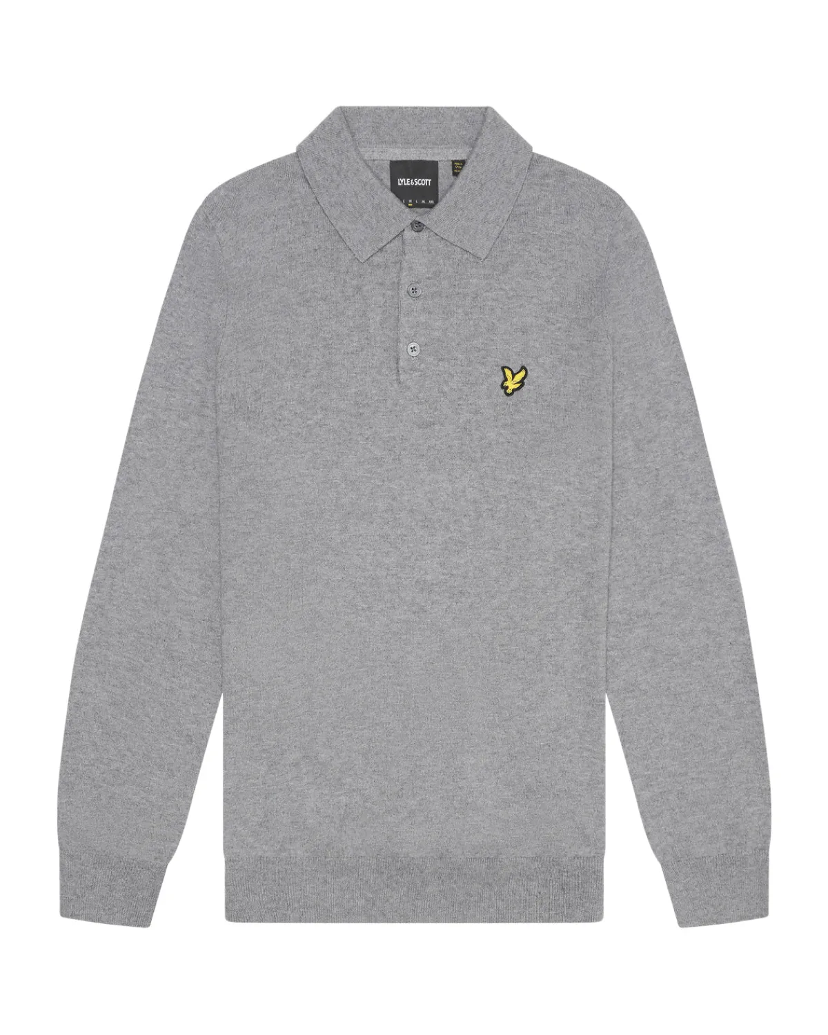 langrmeliges_gestricktes_poloshirt_aus_baumwolle_und_merino_4-1.webp Lyle & Scott Polohemden<Langärmeliges gestricktes Poloshirt aus Baumwolle und Merino MidGreyMarl
