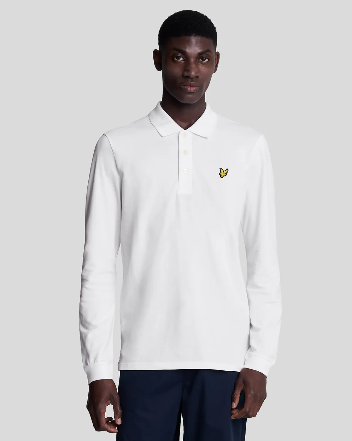 langrmeliges_polohemd_0-1.webp Lyle & Scott Polohemden<Langärmeliges Polohemd Weiss