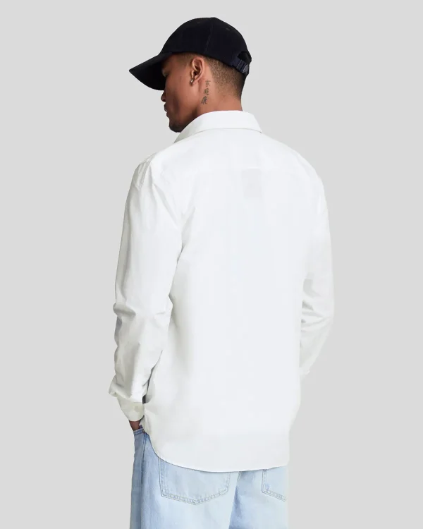 Lyle & Scott Hemden<Langärmeliges Popeline-Hemd White