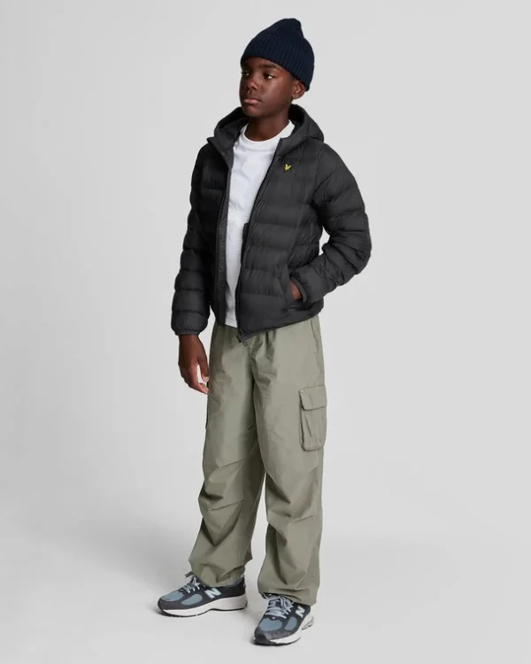 Lyle & Scott Kinder Mäntel & Jacken<Leichte Kinder-Pufferjacke Pechschwarz