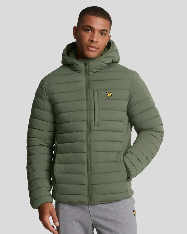 Lyle & Scott Sportbekleidung<Leichte Sport Stretch Steppjacke CactusGreen
