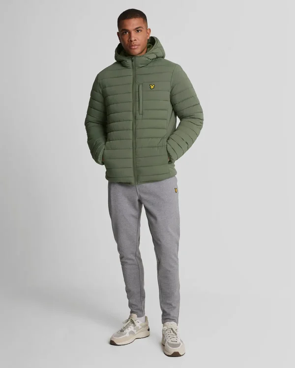 Lyle & Scott Sportbekleidung<Leichte Sport Stretch Steppjacke CactusGreen