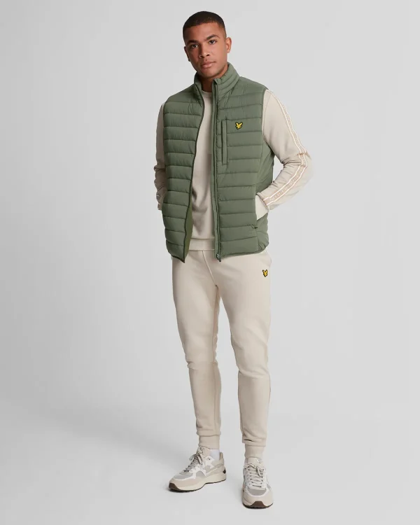 Lyle & Scott Sportbekleidung<Leichte Sport Stretch Steppweste CactusGreen