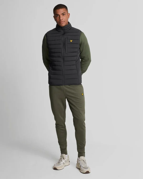 Lyle & Scott Sportbekleidung | Mäntel & Jacken<Leichte Sport Stretch Steppweste JetBlack