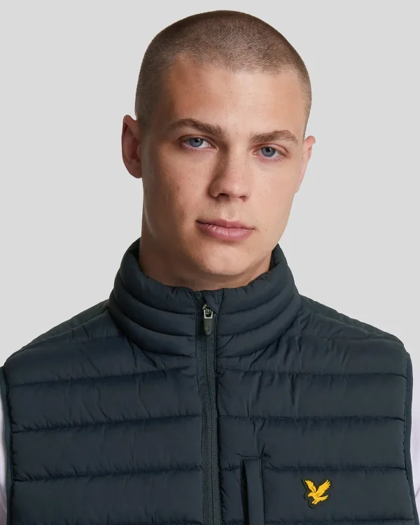 Lyle & Scott Sportbekleidung | Mäntel & Jacken<Leichte Sport Stretch Steppweste DarkNavy