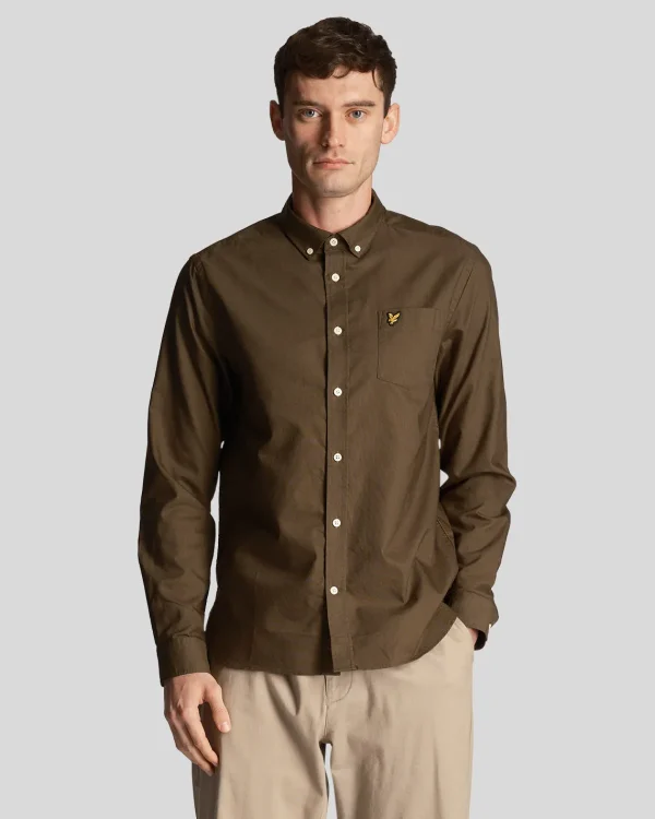 Lyle & Scott Hemden<Leichtes Oxford Hemd Olive