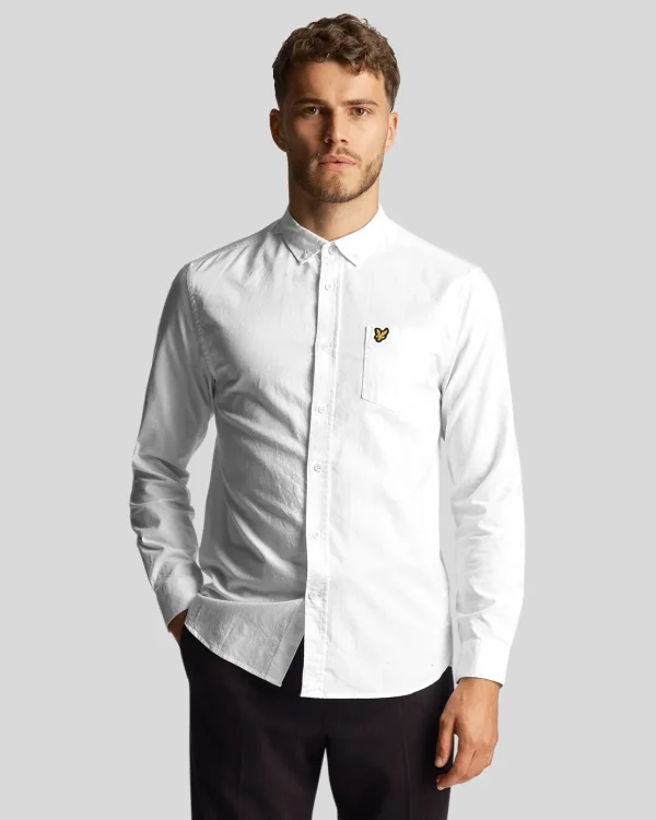 Lyle & Scott Hemden<Leichtes Oxford Hemd Weiss