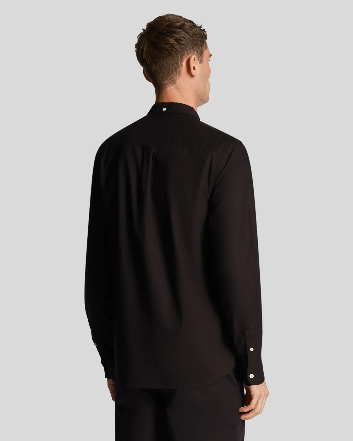 leichtes_oxford_hemd_2-3.webp Lyle & Scott Hemden<Leichtes Oxford Hemd Pechschwarz