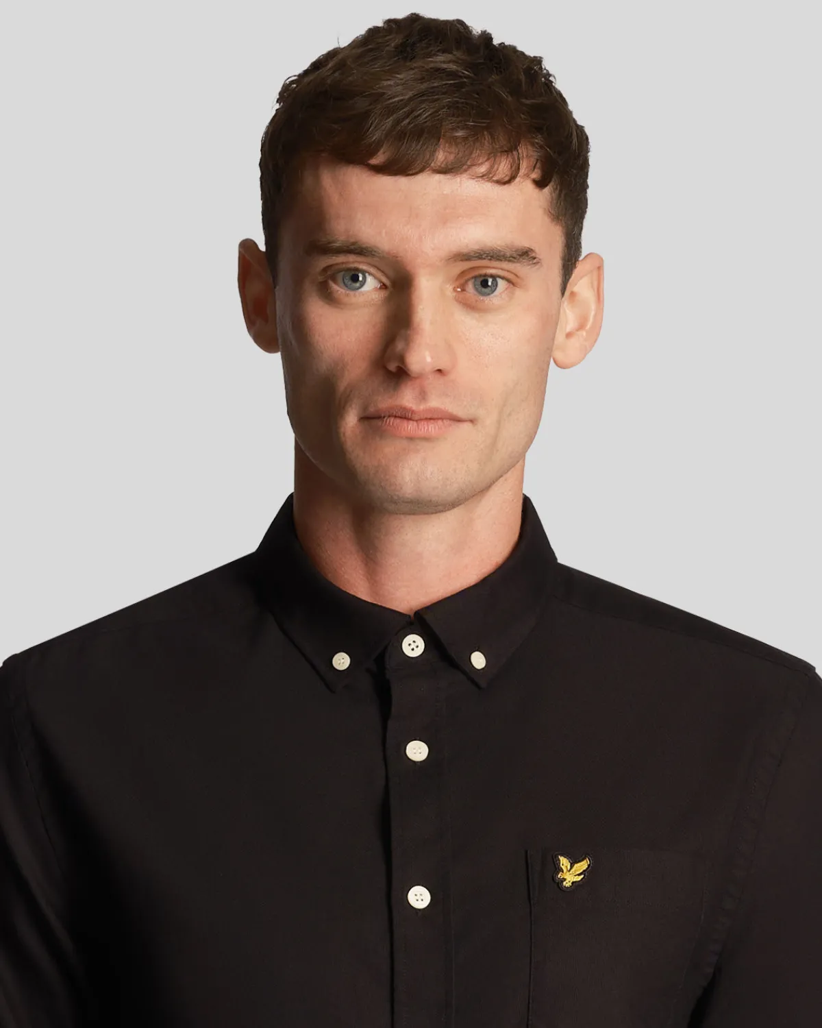 leichtes_oxford_hemd_3-3.webp Lyle & Scott Hemden<Leichtes Oxford Hemd Pechschwarz