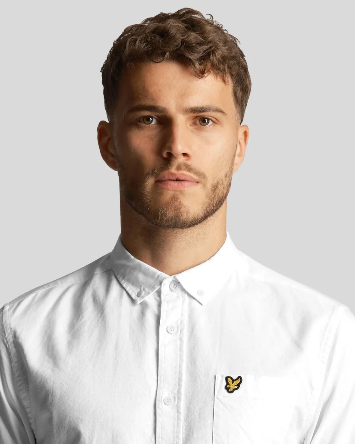 leichtes_oxford_hemd_3-4.webp Lyle & Scott Hemden<Leichtes Oxford Hemd Weiss