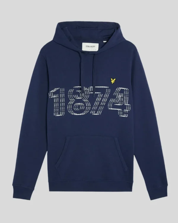 Lyle & Scott Kapuzenpullover<1874 Logo Pullover Hoodie Marine