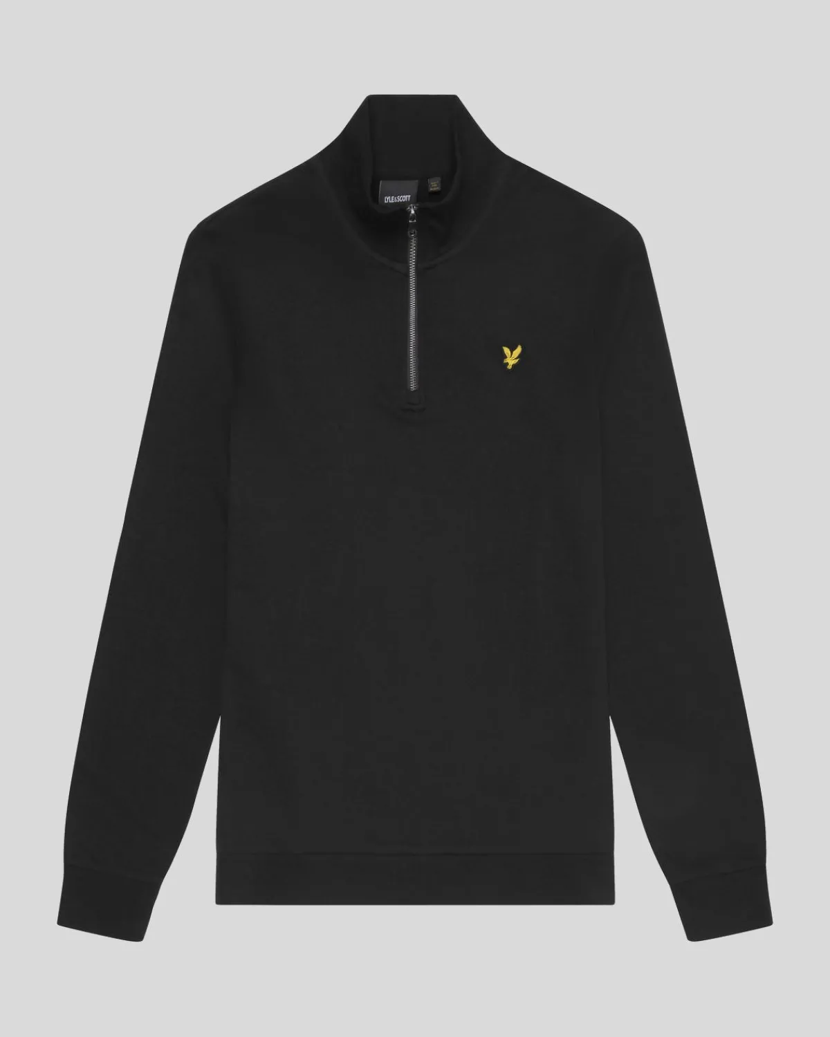 loopback__zip_sweatshirt_0-2.webp Lyle & Scott Groß & Groß | Übergrößen<Loopback 1/4 Zip Sweatshirt JetBlack