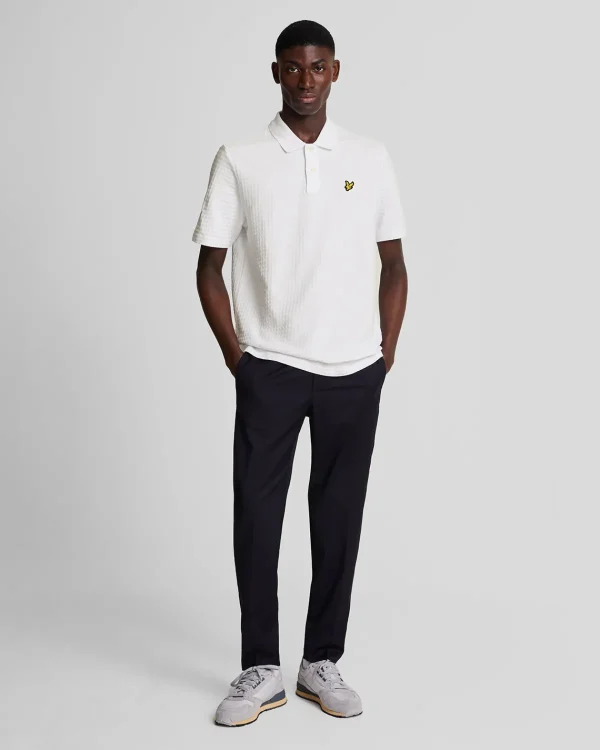 Lyle & Scott Polohemden<Micro Argyle Polohemd White