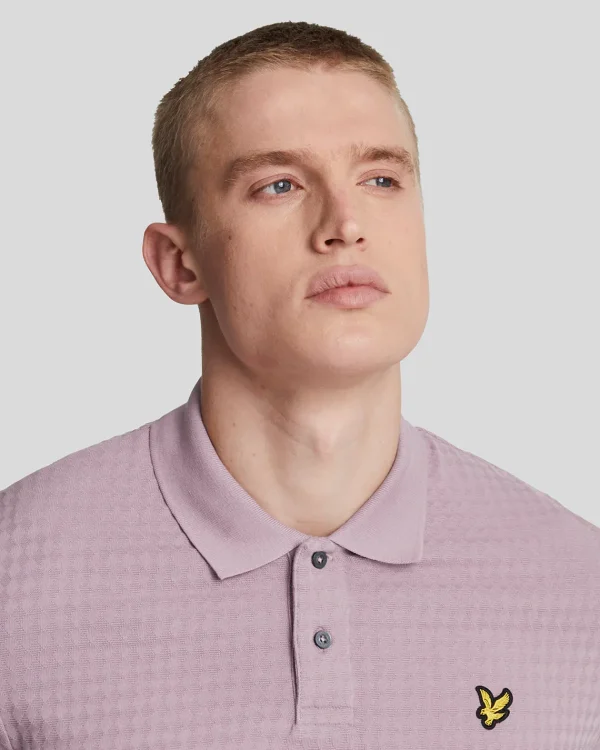 Lyle & Scott Polohemden<Micro Argyle Polohemd MountainThistle