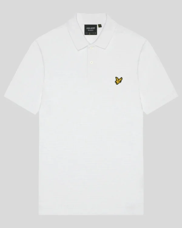 Lyle & Scott Polohemden<Micro Argyle Polohemd White