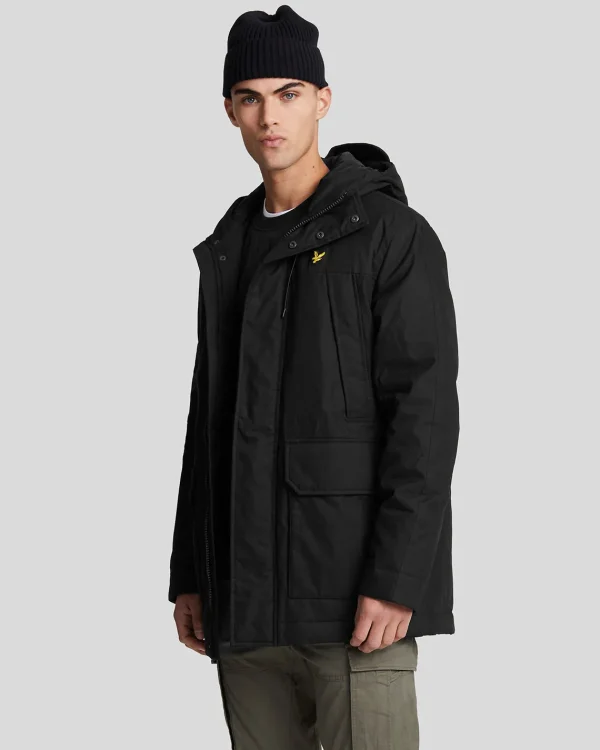 Lyle & Scott Mäntel & Jacken<Microfleece Parka Pechschwarz