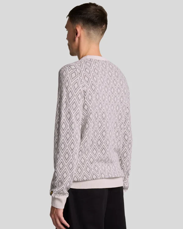 Lyle & Scott Pullover & Strickwaren<Monogramm Intarsien Pullover Canvas