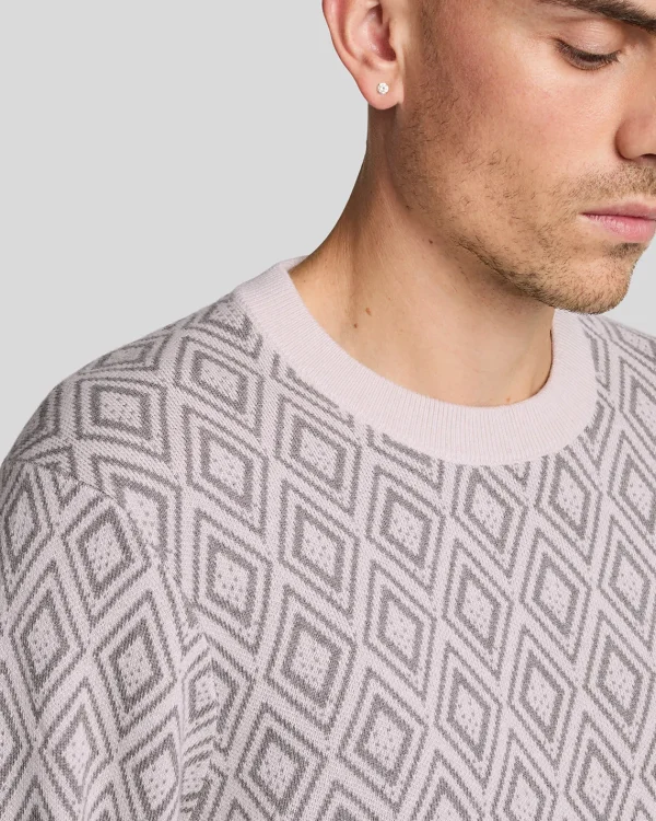 Lyle & Scott Pullover & Strickwaren<Monogramm Intarsien Pullover Canvas
