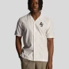 Lyle & Scott Drehbuchsticke | Hemden<Nadelstreifenhemd mit Revere-Kragen Kreide