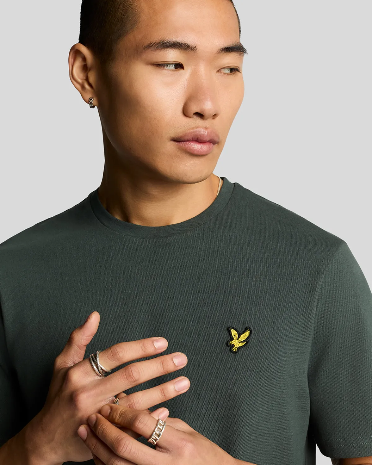 pique_tshirt_3-1.webp Lyle & Scott Vermächtnis | T-shirts<Pique T-Shirt DeepGreen