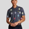 Lyle & Scott Golf | Polohemden<Polka Diamond Golf Polo Shirt DarkNavy
