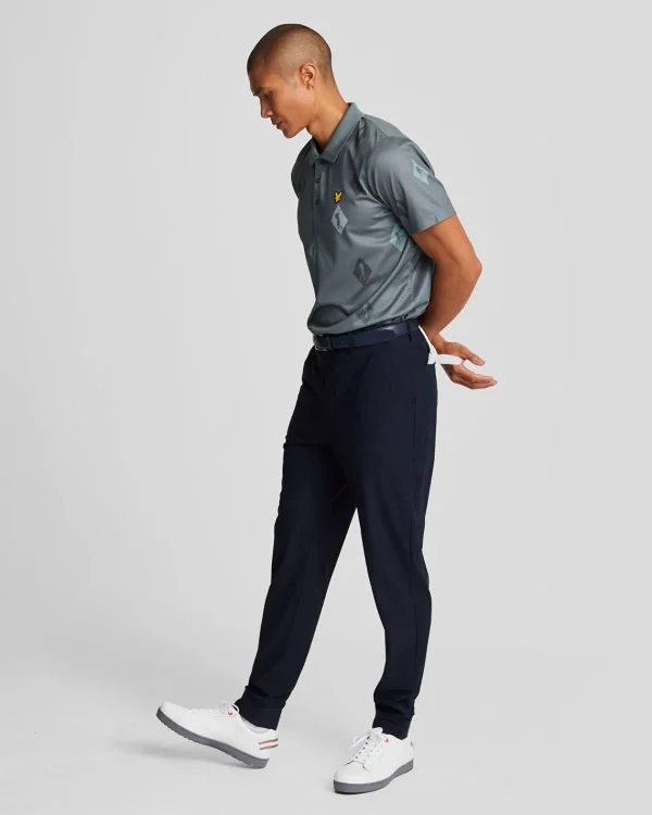 Lyle & Scott Golf | Polohemden<Polka Diamond Golf Polo Shirt CactusGreen