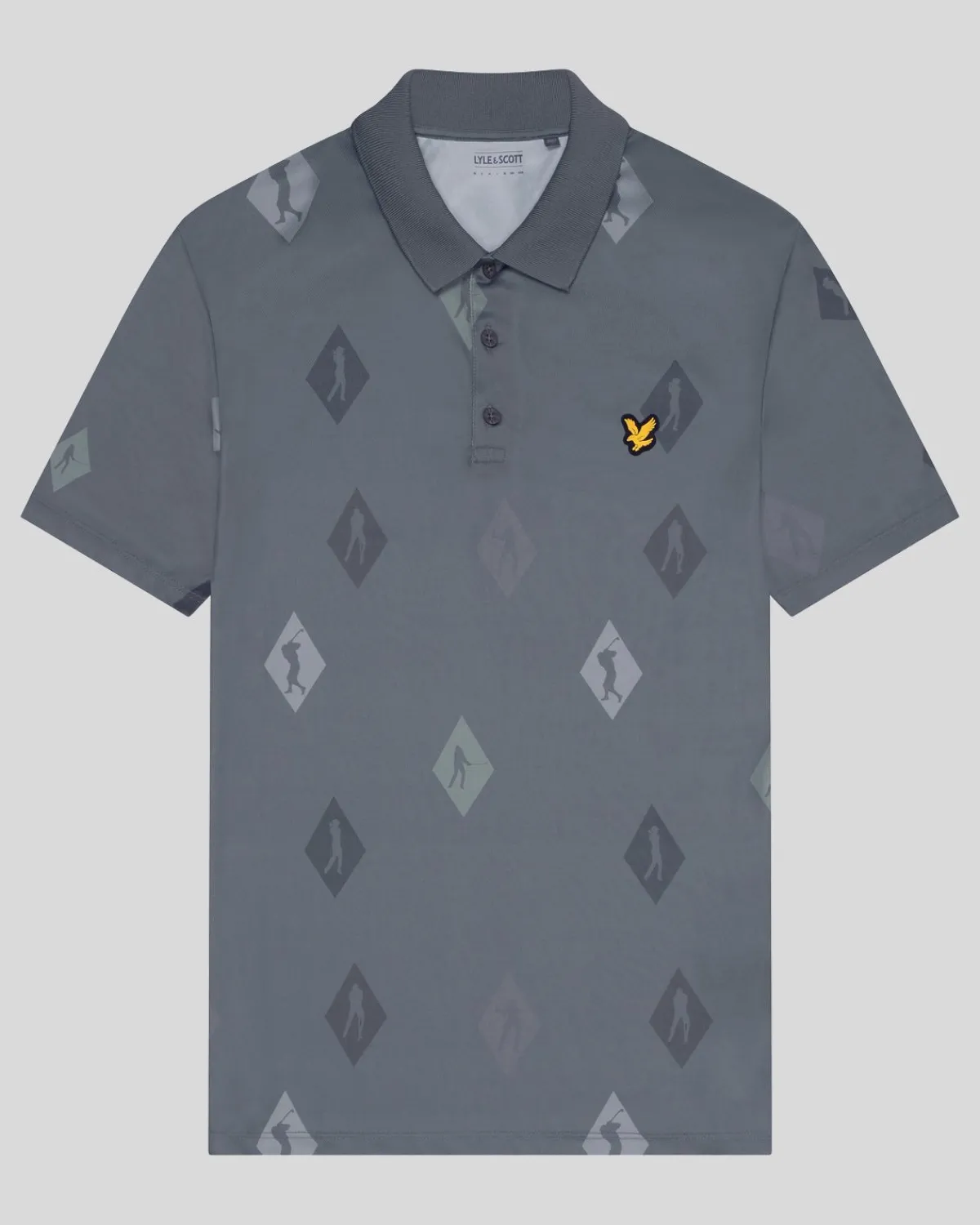 polka_diamond_golf_polo_shirt_4.webp Lyle & Scott Golf | Polohemden<Polka Diamond Golf Polo Shirt CactusGreen