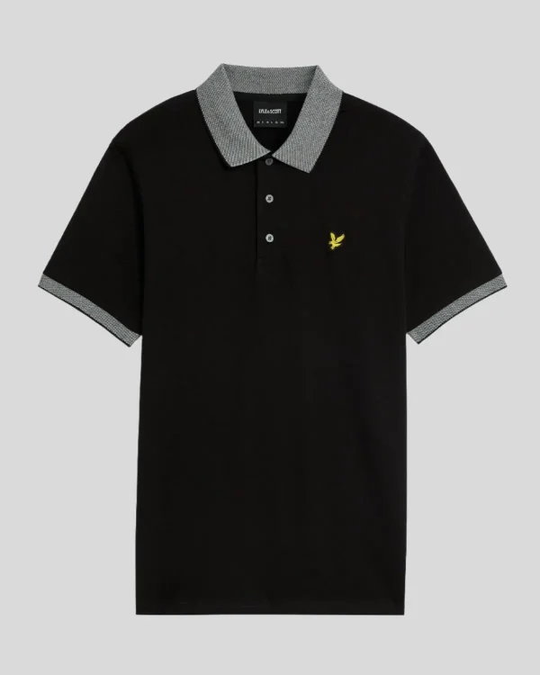 Lyle & Scott Polohemden<Polohemd mit Markenbesatz JetBlack/White