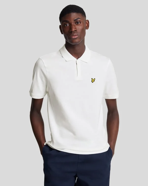Lyle & Scott Polohemden<Polohemd mit Reißverschluss White