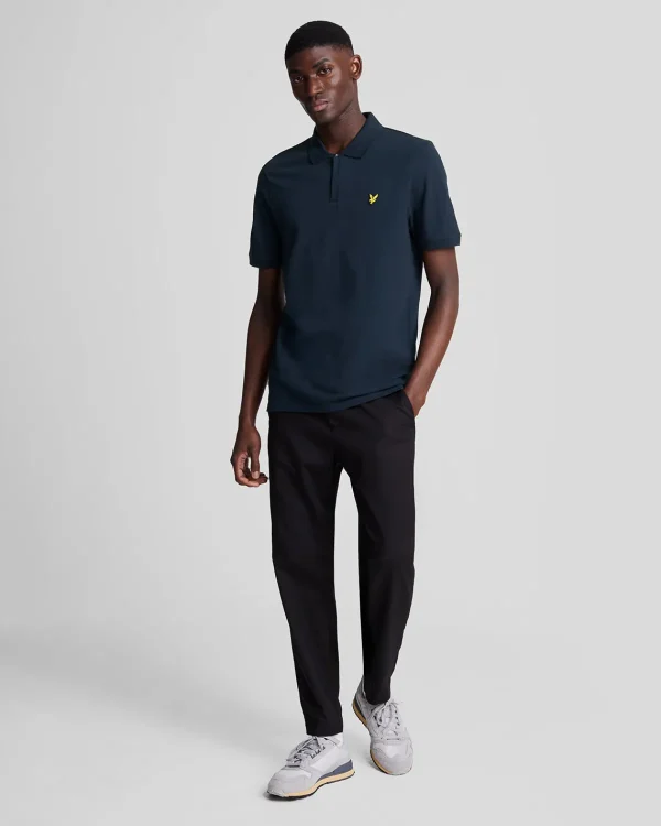 Lyle & Scott Polohemden<Polohemd mit Reißverschluss DarkNavy