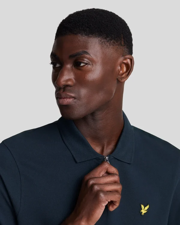 Lyle & Scott Polohemden<Polohemd mit Reißverschluss DarkNavy