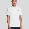 Lyle & Scott Polohemden<Polohemd mit Spitze Weiß/hellblau