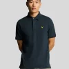 Lyle & Scott Polohemden<Poloshirt mit osmanischer Spitze MuddyNavy