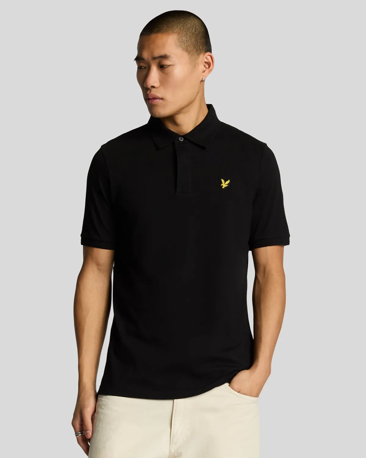 poloshirt_mit_osmanischer_spitze_0.webp Lyle & Scott Vermächtnis | Polohemden<Poloshirt mit osmanischer Spitze JetBlack