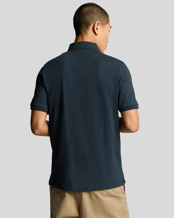 Lyle & Scott Polohemden<Poloshirt mit osmanischer Spitze MuddyNavy