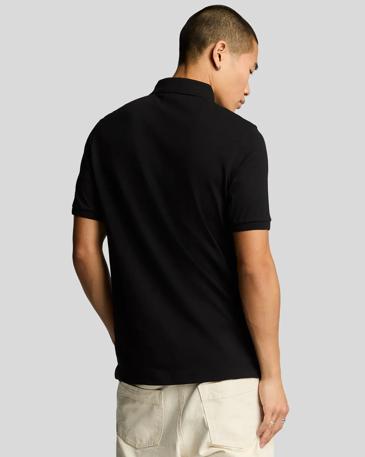 poloshirt_mit_osmanischer_spitze_2.webp Lyle & Scott Vermächtnis | Polohemden<Poloshirt mit osmanischer Spitze JetBlack