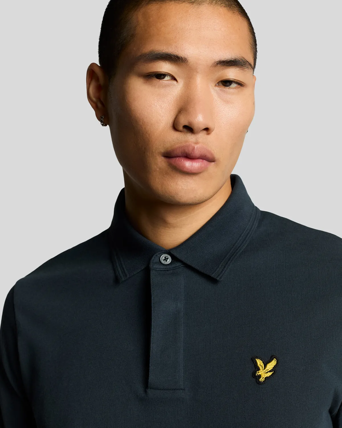 poloshirt_mit_osmanischer_spitze_3-2.webp Lyle & Scott Polohemden<Poloshirt mit osmanischer Spitze MuddyNavy