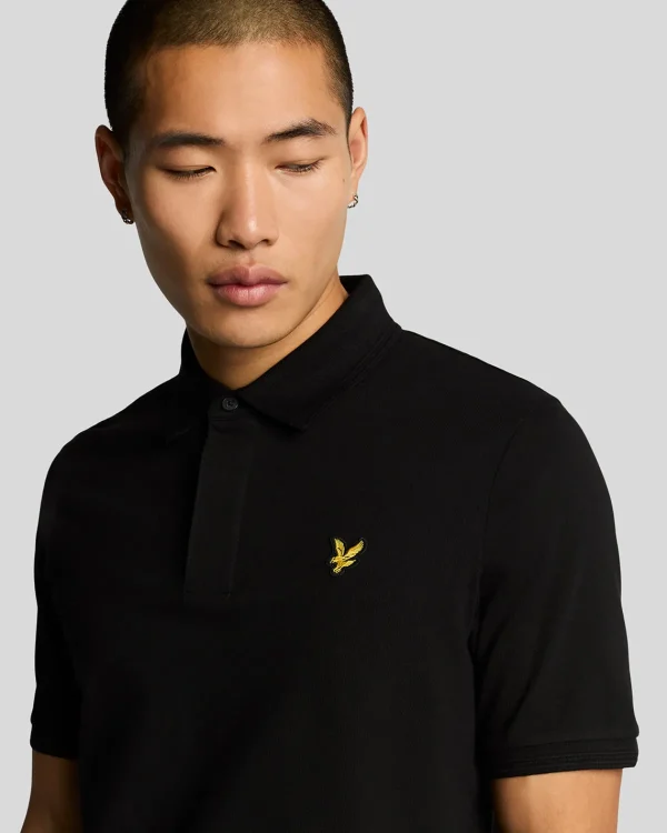 Lyle & Scott Vermächtnis | Polohemden<Poloshirt mit osmanischer Spitze JetBlack