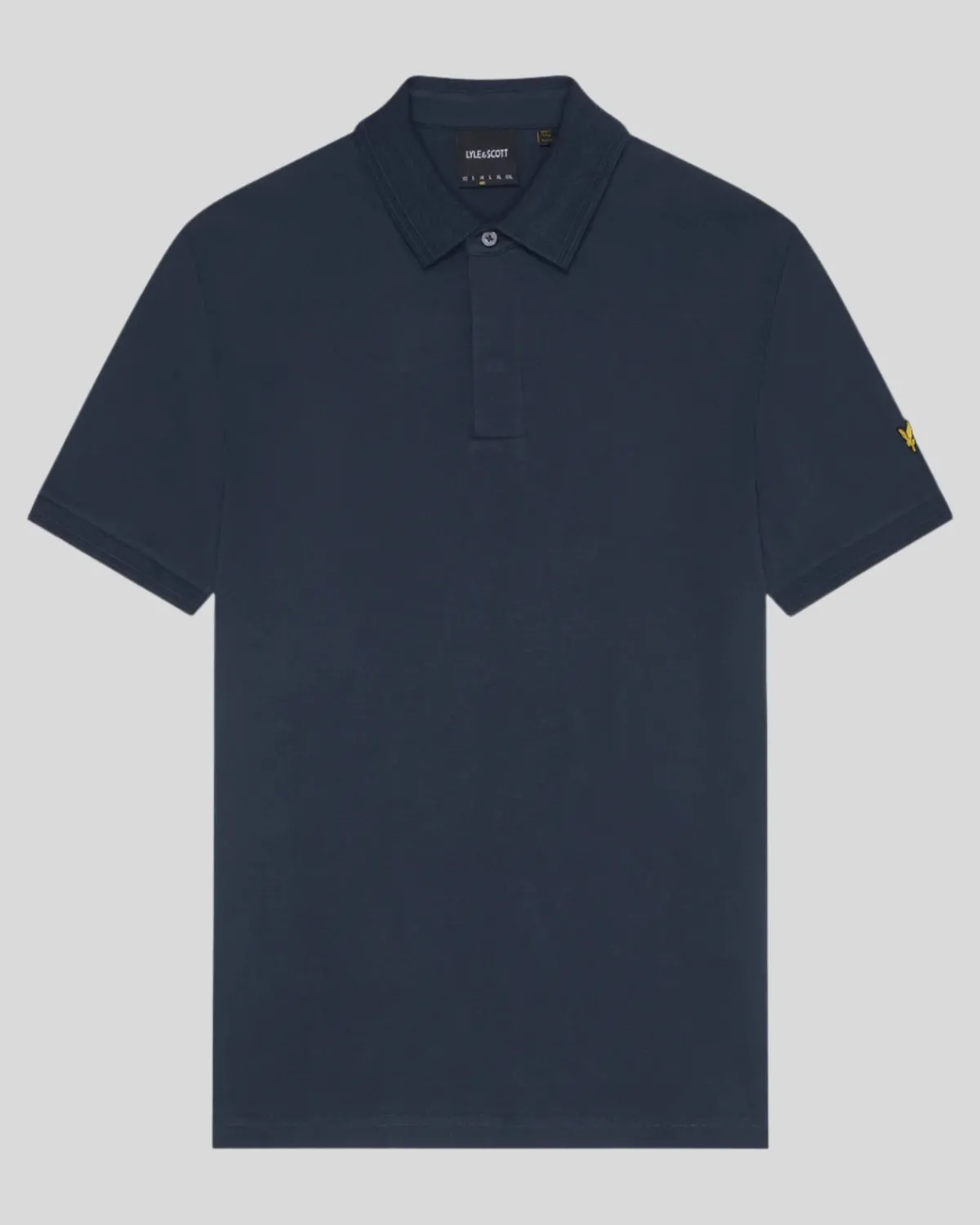 poloshirt_mit_osmanischer_spitze_4-2.webp Lyle & Scott Polohemden<Poloshirt mit osmanischer Spitze MuddyNavy