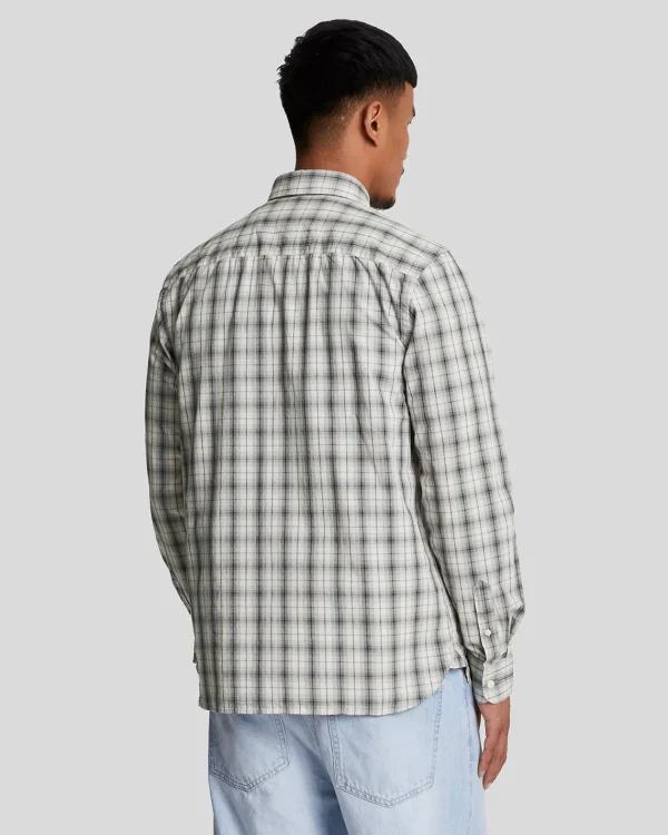 Lyle & Scott Vermächtnis | Hemden<Popeline-Hemd mit gewaschenem Karo Gunmetal/MidGreyMarl