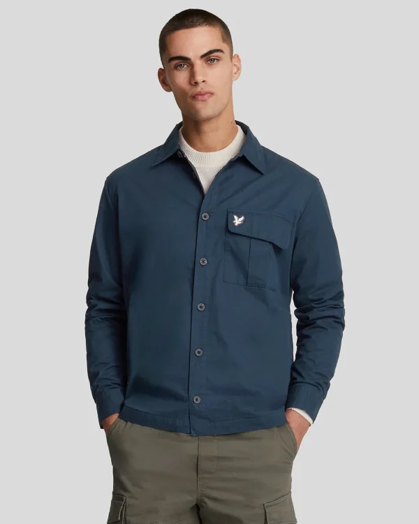 Lyle & Scott Mäntel & Jacken<Premium Überhemd mit plissierten Taschen MidnightNavy